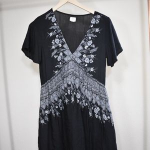 O'neill Black Printed Dress